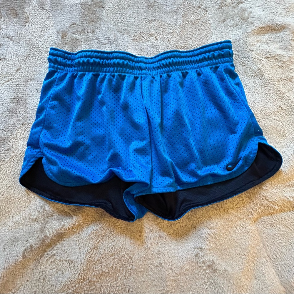 Nike Dri-Fit blue running shorts drawstring Size S/M